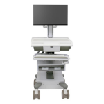 Ergotron M011-0101-120001-1-0 houder & standaard all-in-one pc/werkstation 19,5 kg Wit, Grijs 61 cm (24")