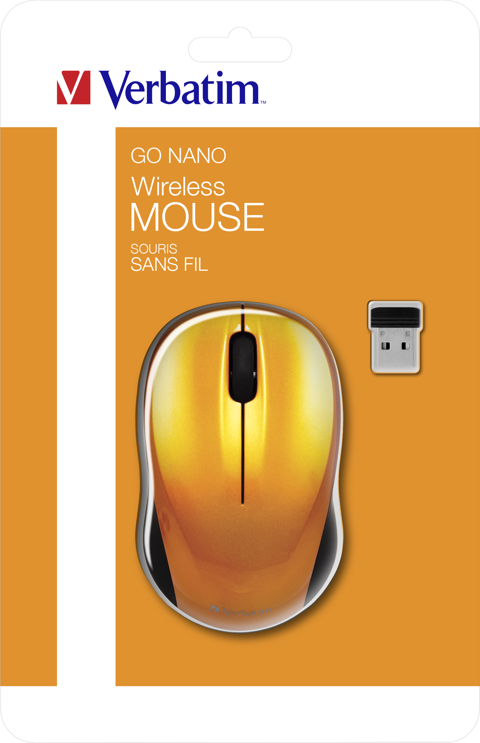 Image of Verbatim Go Nano mouse Ambidextrous RF Wireless 1600 DPI