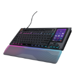 Turtle Beach Command Series KB7 TKL Wired Gaming Keyboard - 4.3” Touchscreen Command Display, Titan Low-Profile Hall-Effect Switches, True 8K Polling, RGB Lighting - UK Layout (QWERTY)