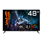 GIGABYTE AORUS FO48U 48” 4K Pro Gaming Monitor - 3840 x 2160 (UHD), 120Hz, 1ms, 150 cd/m2, FreeSync Premium Pro, High Dynamic Range 10 (HDR10), HDMI 2.1, Displayport 1.4