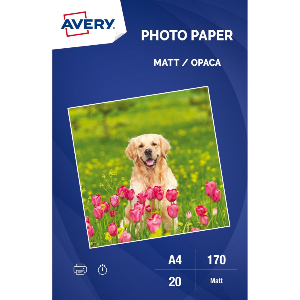 Avery Matt A4 Photo Paper 170gsm 20 Sheets 35294J
