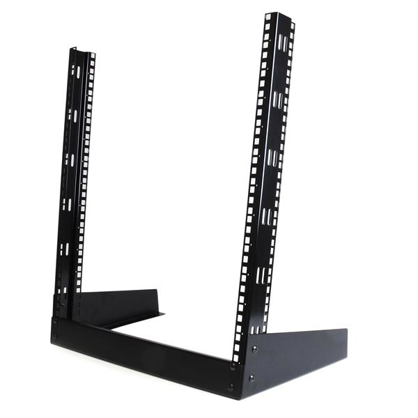 Image of StarTech.com 2-Post 12U Desktop Server Rack, Small Open Frame 19in...
