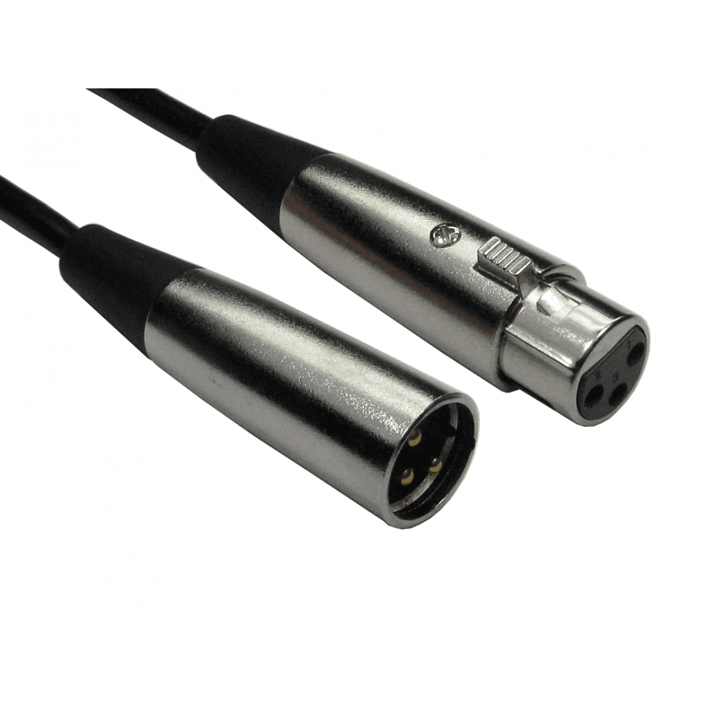 Photos - Cable (video, audio, USB) Cables Direct 2XLR-SV020 audio cable 2 m XLR  Black, Silver (3-pin)