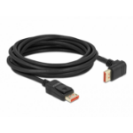 DeLOCK DisplayPort cable male straight to male 90° upwards angled 8K 60 Hz 5 m