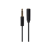 Maplin 3.5mm Aux Stereo 3 Pole TRS Jack Plug to 3.5mm Female Jack Plug Extension Cable - Black - 3m