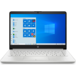 HP 14-cf2000na Laptop 35.6 cm (14") Full HD Intel® Pentium® Gold 6405U 4 GB DDR4-SDRAM 128 GB SSD Wi-Fi 5 (802.11ac) Windows 10 Home in S mode Silver