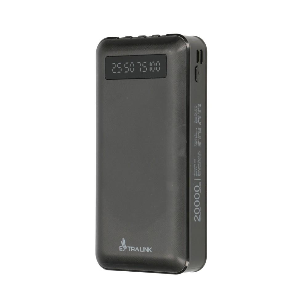 Extralink EX.19614 power bank Lithium Polymer (LiPo) 20000 mAh Black