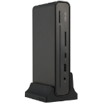 ASUS Triple Display USB-C Dock Duo DC301 Duo 12-in-1 - HDMI DisplayPort USB-C - PD 90W - USB 3.2 Gen 1 Type-A USB-C USB Type-A RJ45 Audio Jack SD Card Reader - BLACK 150W