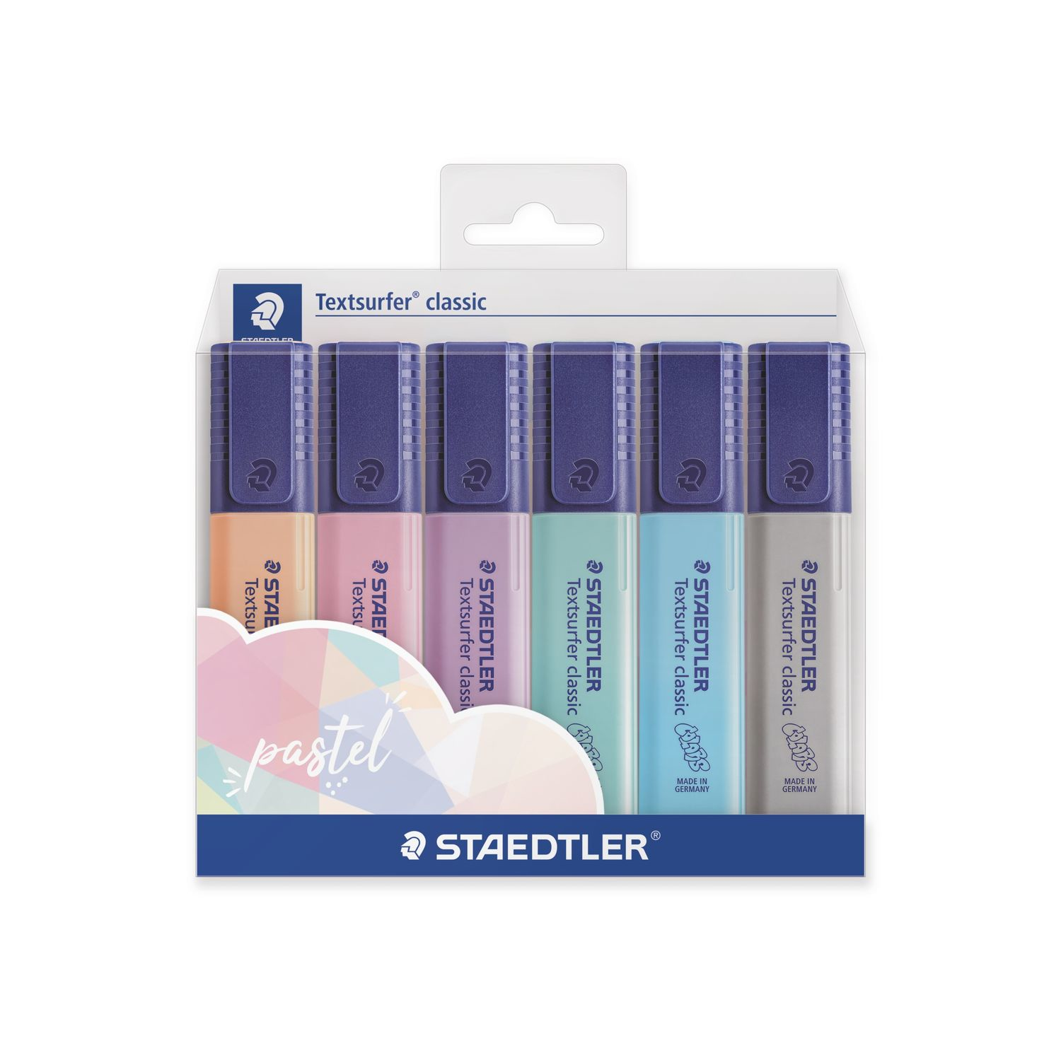 Image of Staedtler 364 C marker 6 pc(s) Light Blue, Light grey, Mint,...