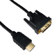 Cablenet 3m Gold HDMI 1.4b Male - DVI-D Male 1080p 24+1 30AWG Black Cable