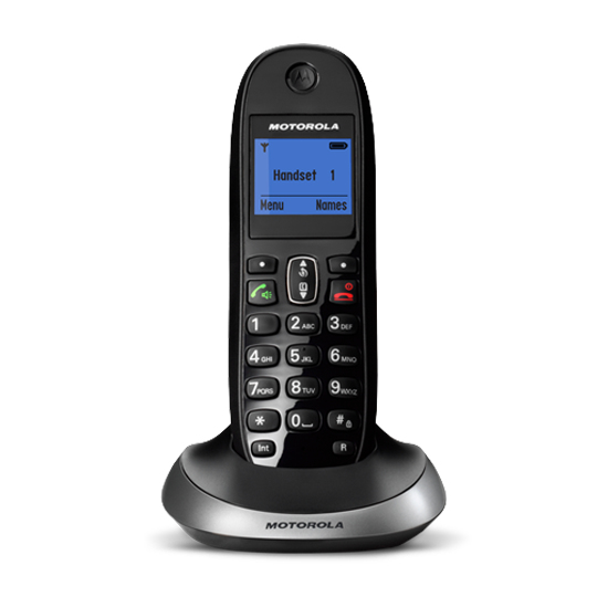 Motorola C2001b DECT telephone Caller ID Black, Silver