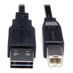 Tripp Lite UR022-010 USB cable USB 2.0 120.1" (3.05 m) USB A USB B Black