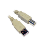 Cables Direct USB2-103 USB cable 3 m USB 2.0 USB A USB B Beige