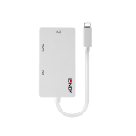 Lindy 43273 USB grafische adapter 3840 x 2160 Pixels Wit