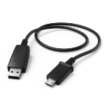 Hama 0.6m, USB2.0-A/USB2.0 Micro-B USB-kabel 0,6 m USB A Micro-USB B Zwart