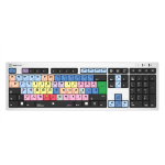 Logickeyboard LKB-MCOM4-AJPU-FR keyboard Universal USB AZERTY French Silver