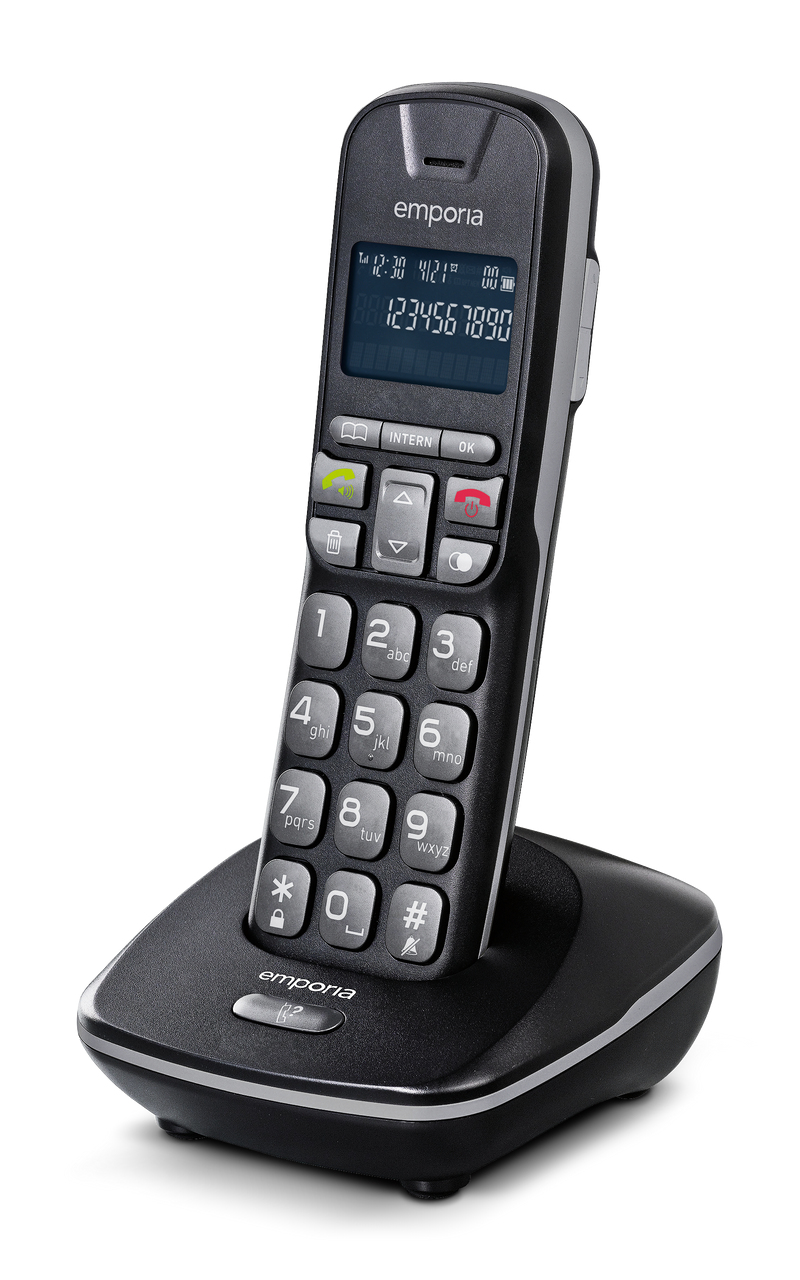 Emporia TH-21 Analog telephone Caller ID Black