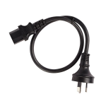 4Cabling 011.180.0013 power cable Black 0.5 m AS3112 IEC C13