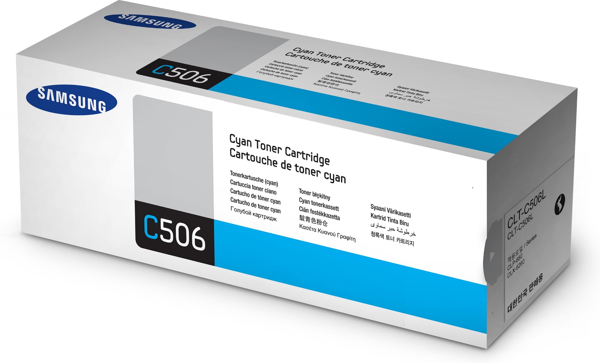 Samsung CLT-C506L High Yield Cyan Toner Cartridge SU038A