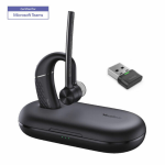 Yealink (BH71 Pro) Microsoft Certified Teams Bluetooth Wireless Headset, Mono,  4-Mic Beamforming Noise Cancellation, Charging Case, Dongle, Earhook & Earplugs