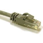 C2G 1ft Cat6 550MHz Snagless Patch Cable Grey networking cable Gray 11.8" (0.3 m)