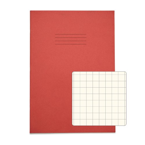 Image of Rhino A4 Special Exercise Book 48 Page, Red with Tinted Cream...