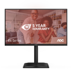 AOC 24E4U computer monitor 60.5 cm (23.8") 1920 x 1080 pixels Full HD LED Black