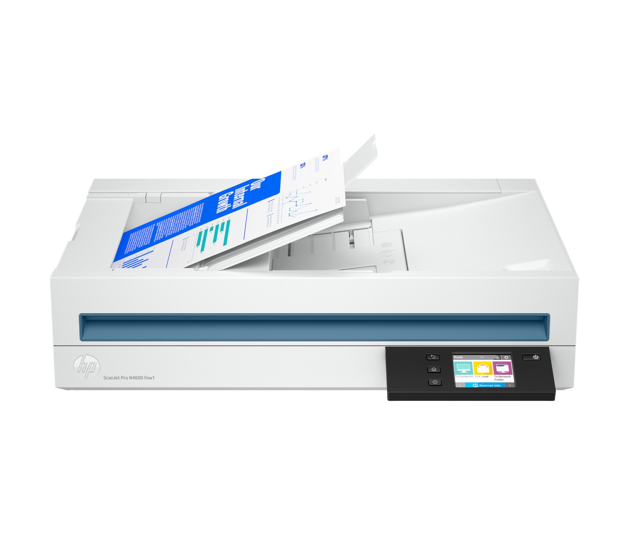 HP ScanJet Pro N4600 fnw1 Flatbed & ADF scanner 1200 x 1200 DPI A5