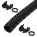 Cablenet 5m x 32mm LSOH Flexible Conduit Black Fitted with Glands & Nuts