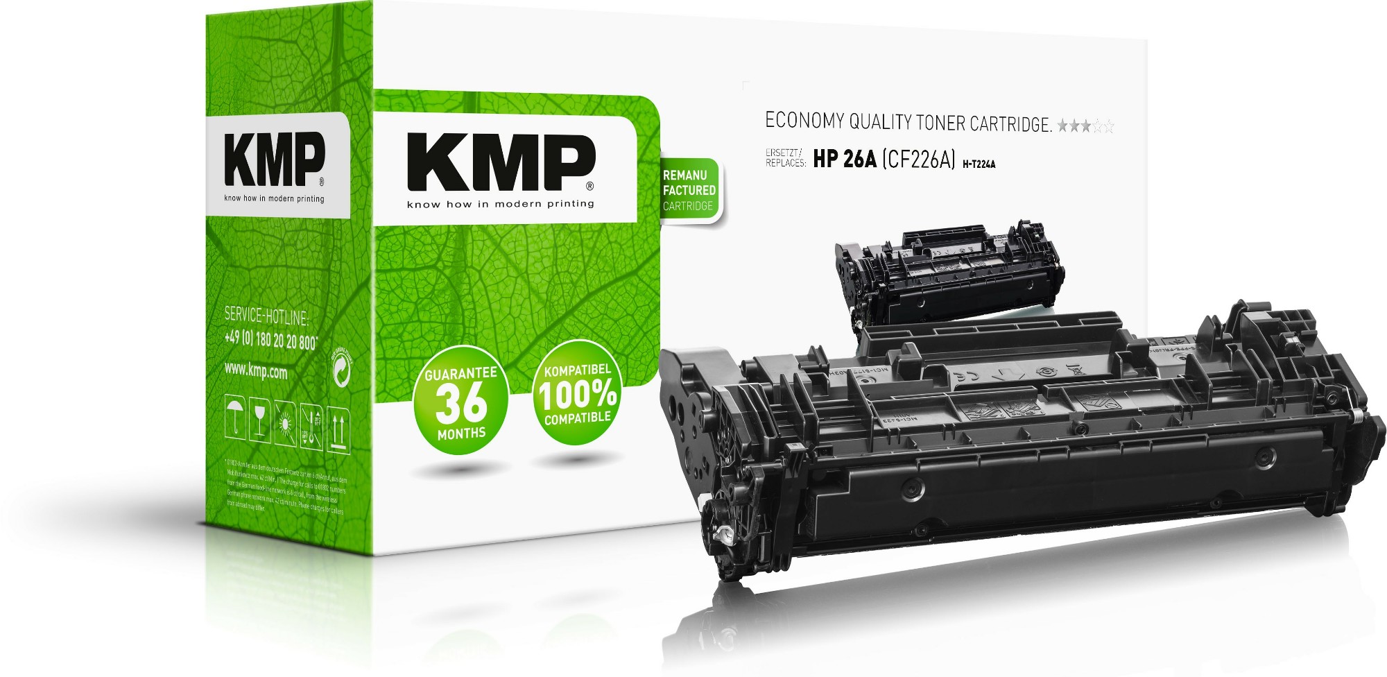 KMP H-T224A toner cartridge 1 pc(s) Black