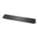 Middle Atlantic 2 RU Flanged Blank Rack Panel, Black Brushed and Anodized Aluminum