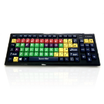 Accuratus KYB-M2MIX-UCUHBT keyboard RF Wireless + Bluetooth QWERTY UK English Multicolour