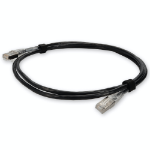 AddOn Networks ADD-7FSLCAT6A-BK networking cable Black 2.13 m Cat6a U/UTP (UTP)