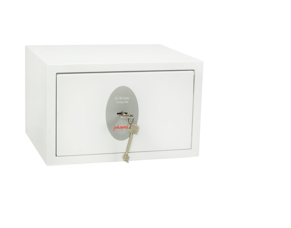 Phoenix Safe Co. Fortress II SS1181K Freestanding safe 8 L Steel White