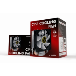 Gembird CPU-HURACAN-X60 koelsysteem voor computers Processor Luchtkoeler 9 cm Zwart, Wit