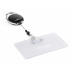 Durable ID card cover with badge reel STYLE for 1 card landscape