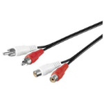 Microconnect AUDCH10 audio cable 10 m 2 x RCA Black