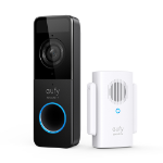 Eufy Security, Wi-Fi Video Doorbell Kit, White, 1080p-Grade Resolution, 120-day Battery, No Monthly Fees, Human Detection, 2-Way Audio, Free Wireless Chime, 16GB Micro-SD Card Included