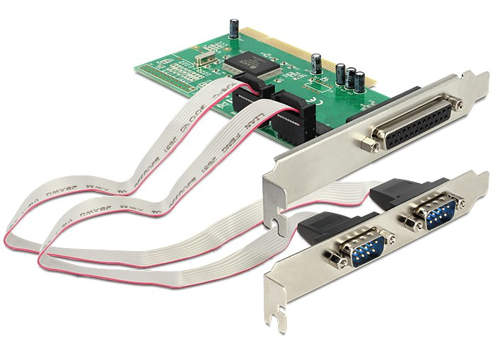 Image of DeLOCK 1x Parallel & 2x Serial - PCI card interface cards/adapter