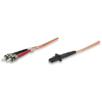 Intellinet MT-RJ/2xST 5m Glasvezel kabel Zwart, Oranje, Rood