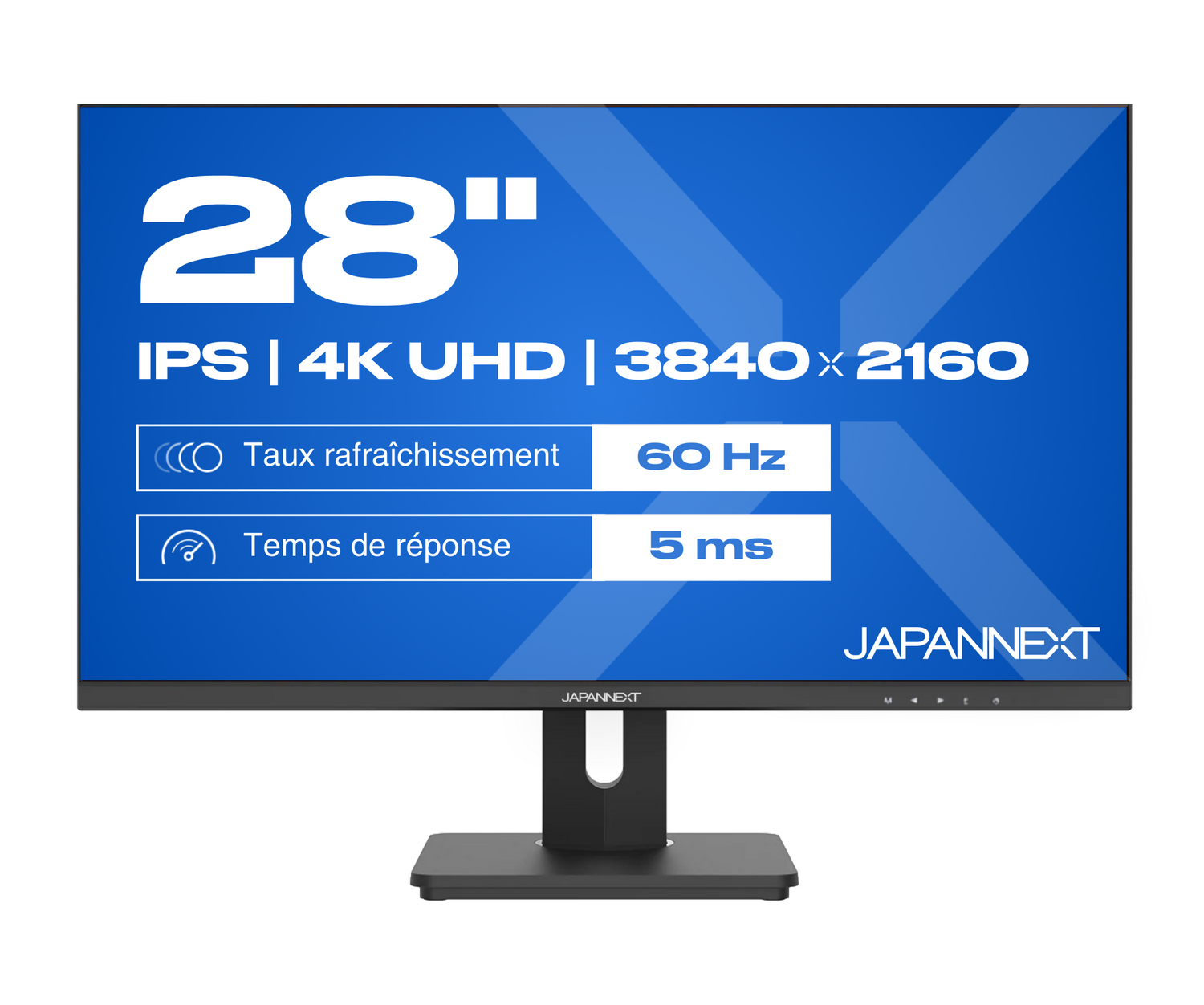 JAPANNEXT JN-IPS280UHD60F-C65W-HSP computer monitor 71.1 cm (28") 3840 x 2160 pixels 4K Ultra HD LCD Black
