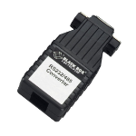 Black Box IC624A-F seriële converter/repeater/isolator RS-232 RS-485 Zwart