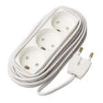 Microconnect GRUELU3H050 power extension 5 m 3 AC outlet(s) White