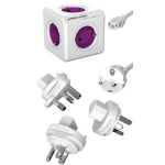 Allocacoc PowerCube ReWirable power extension 1 m 5 AC outlet(s) Purple, White