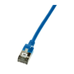 LogiLink Slim U/FTP networking cable Blue 1.5 m Cat6a U/FTP (STP)