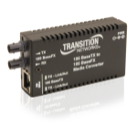 Transition Networks M/E-TX-FX-01(SM) network media converter 100 Mbit/s 1310 nm Single-mode Internal Black