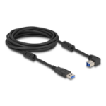 DeLOCK USB 5 Gbps Cable Type-A male to Type-B male 90° downwards angled 5 m