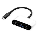 VALUE 12.99.3199 laptop dock & poortreplicator Bedraad USB 3.2 Gen 1 (3.1 Gen 1) Type-C Zwart, Wit