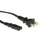 ACT Netsnoer USA connector - C7 zwart 1,8 m