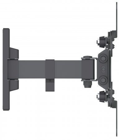 Manhattan Monitor/TV Wall Mount (2 pivots & tiltable), 1 screen, 13-42", Vesa 75x75 to 200x200mm, Max 20kg, Black, Box